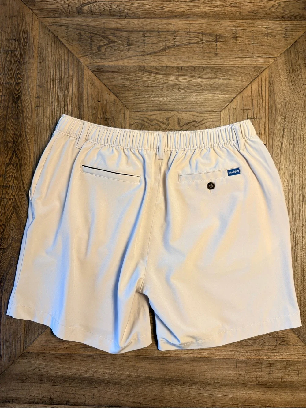 Chubbies Men’s Beige Hybrid Drawstring Shorts Size XLarge